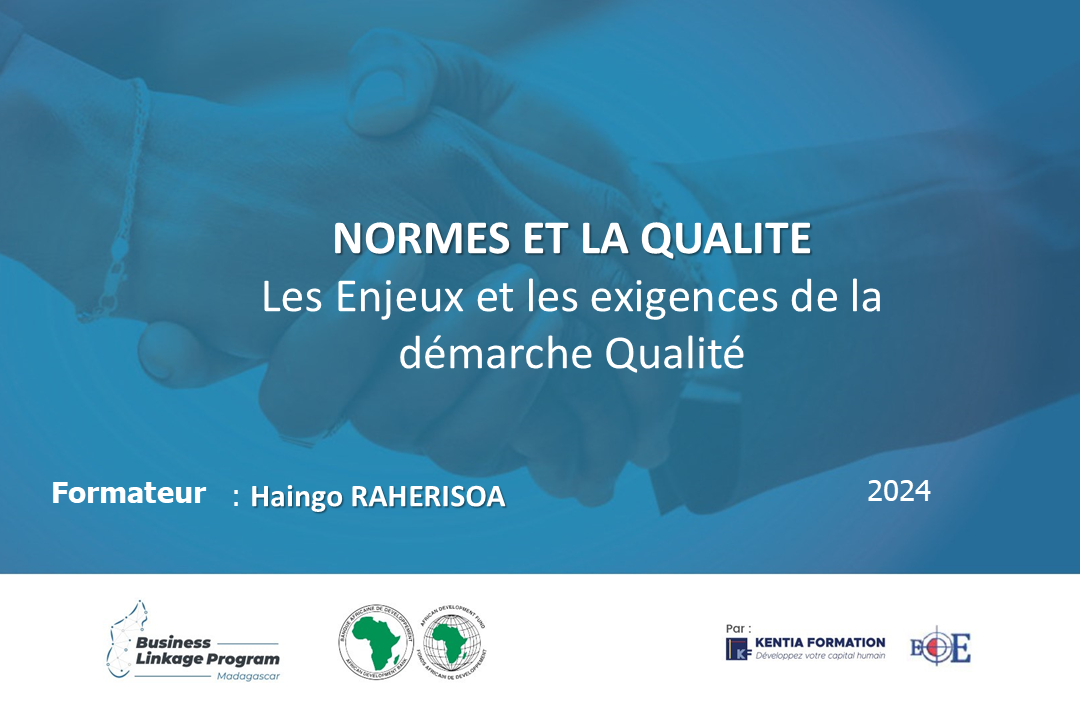 Formation sur les normes et la qualité